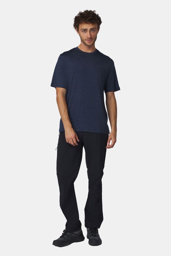 Ayacucho Midweight Merino T-Shirt Navy Blue