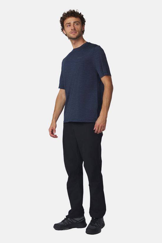 Ayacucho Midweight Merino T-Shirt Navy Blue