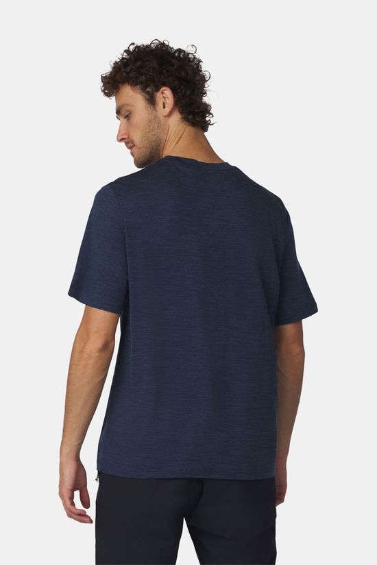 Ayacucho Midweight Merino T-Shirt Navy Blue