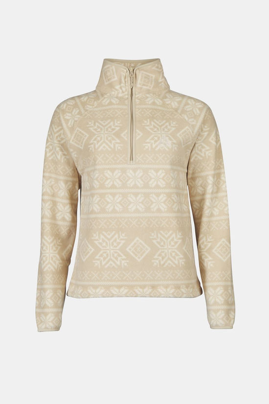 Ayacucho Inverno Printed Fleecetrui Dames Stone/Patterned