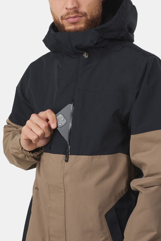 Volcom L Gore-Tex Jacket Ski-Jas Brown/Black