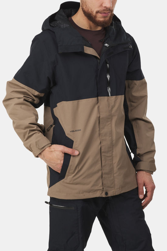 Volcom L Gore-Tex Jacket Ski-Jas Brown/Black