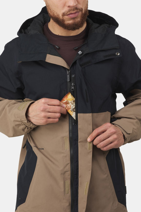 Volcom L Gore-Tex Jacket Ski-Jas Brown/Black