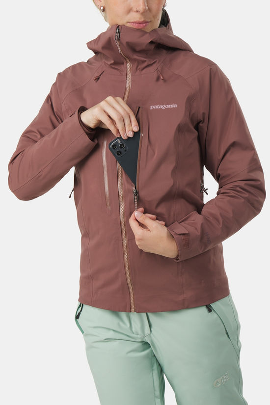 Patagonia Stormstride Hardshell Ski-Jas Dames dark pink
