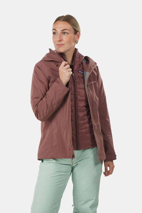 Patagonia Stormstride Hardshell Ski-Jas Dames dark pink