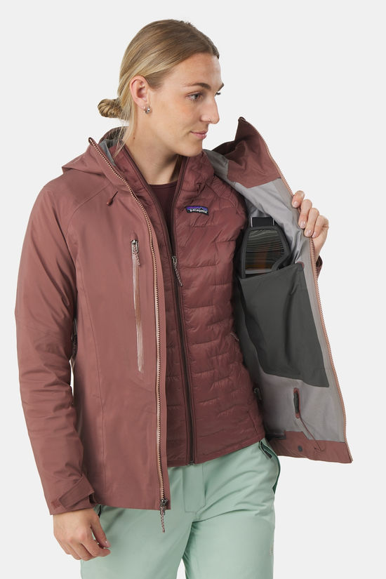 Patagonia Stormstride Hardshell Ski-Jas Dames dark pink