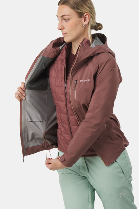 Patagonia Stormstride Hardshell Ski-Jas Dames dark pink