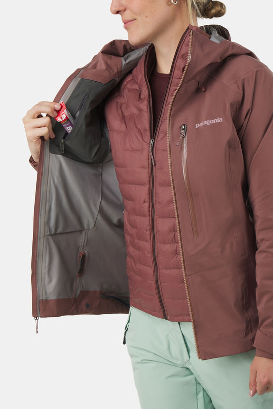 Patagonia Stormstride Hardshell Ski-Jas Dames dark pink