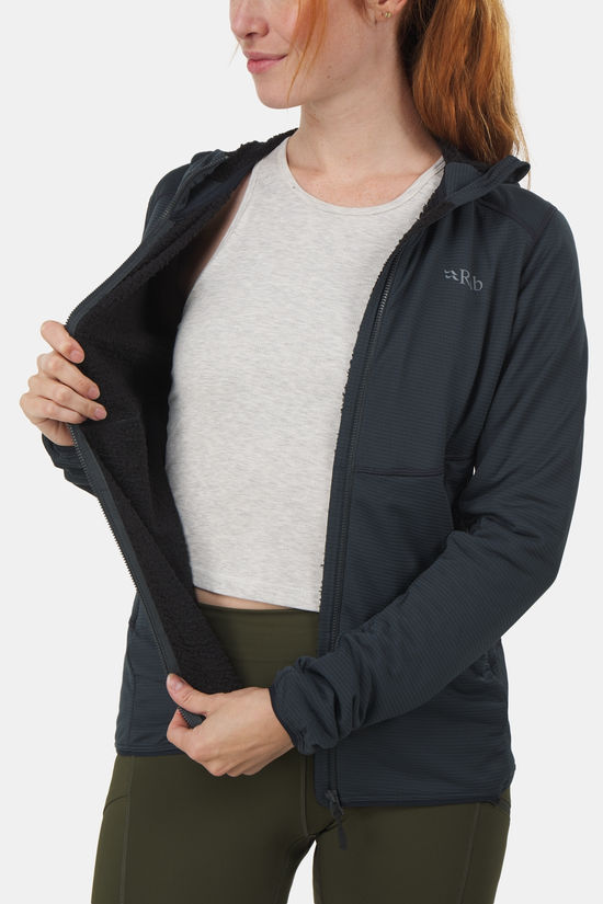 Rab Evolute Hoody Fleece Dames dark grey