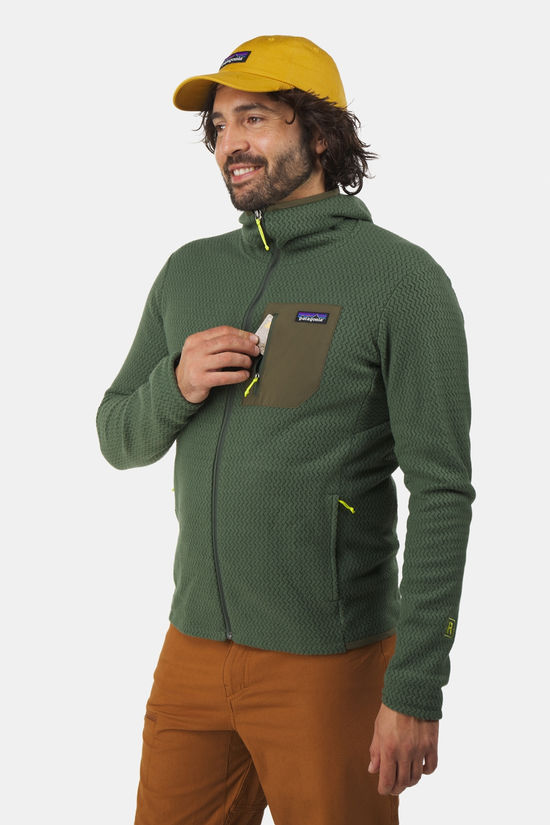 Patagonia R1 Air Full-Zip Hoody Fleecevest dark green/green