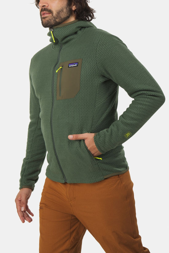 Patagonia R1 Air Full-Zip Hoody Fleecevest dark green/green
