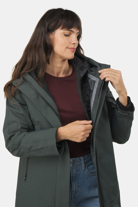 Krakatau Wear Planck Liner Parka Dames dark green