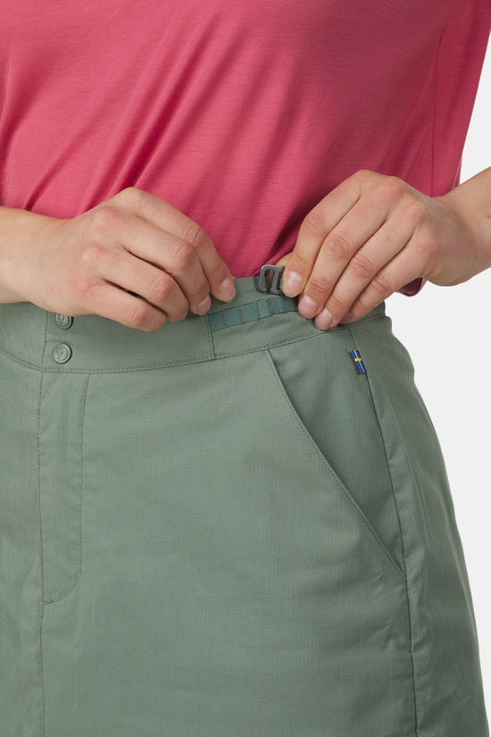 Fjällräven Abisko Hike Skort Dames mid green