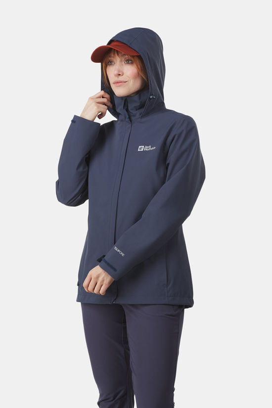 Jack Wolfskin Trailtime 2L Regenjas Dames Navy Blue