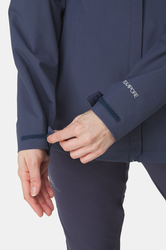 Jack Wolfskin Trailtime 2L Regenjas Dames Navy Blue