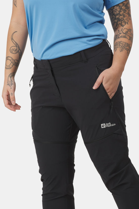Jack Wolfskin Hikeout Zip Off Afritsbroek Dames black