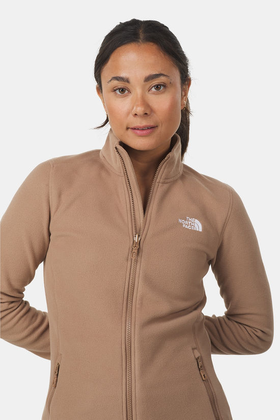The North Face 100 Glacier FZ Fleecevest Dames brown
