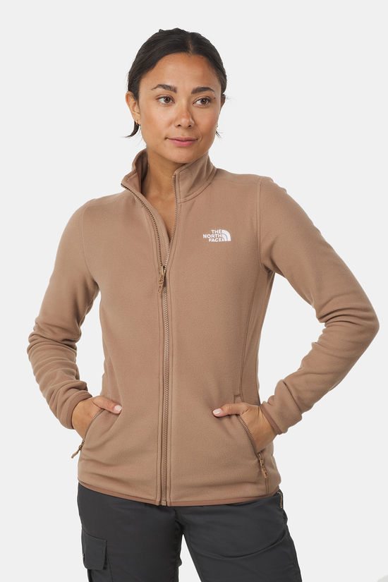 The North Face 100 Glacier FZ Fleecevest Dames brown