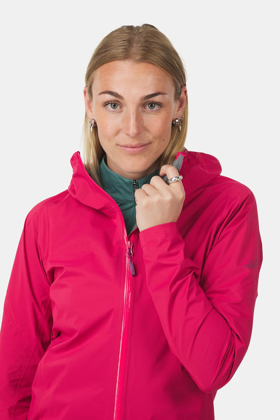 Rab Cinder Downpour Light Fietsjas Dames mid pink