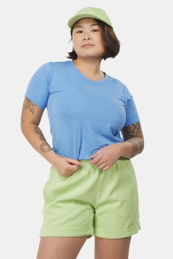 Patagonia Capilene Cool Daily Graphic Shirt - Waters Dames light blue/blue