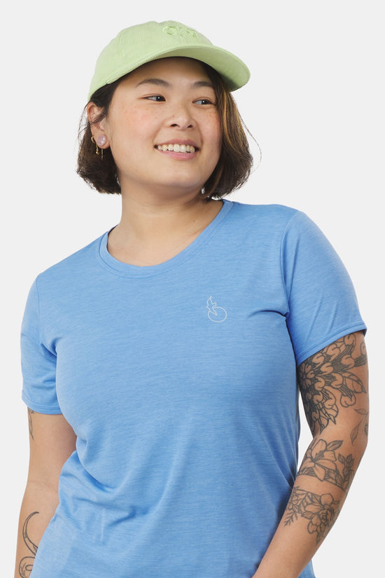 Patagonia Capilene Cool Daily Graphic Shirt - Waters Dames light blue/blue