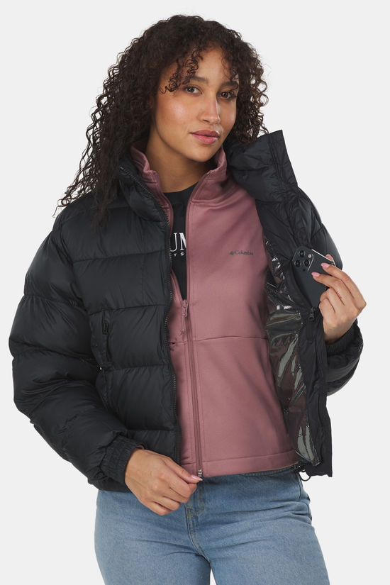 Columbia Pike Lake II Cropped Gevoerde Jas Dames black