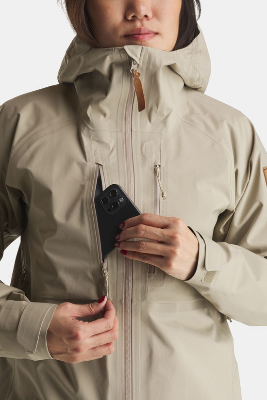 Fjällräven Keb Gore-Tex Hardshell Jas Dames stone