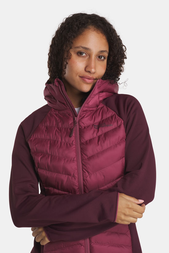 Jack Wolfskin Routeburn Pro Hybrid Jas Dames Bordeaux / Maroon