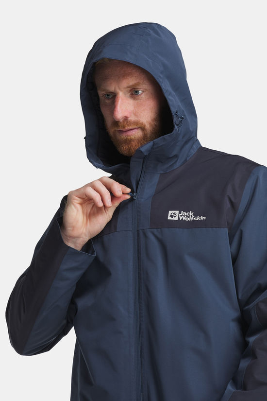 Jack Wolfskin Jasper Ins Jacket Gevoerde Jas Navy Blue