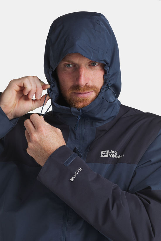 Jack Wolfskin Jasper Ins Jacket Gevoerde Jas Navy Blue