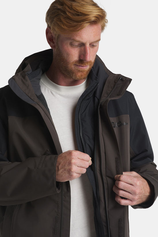 Jack Wolfskin Romberg 3-In-1 Jas dark brown