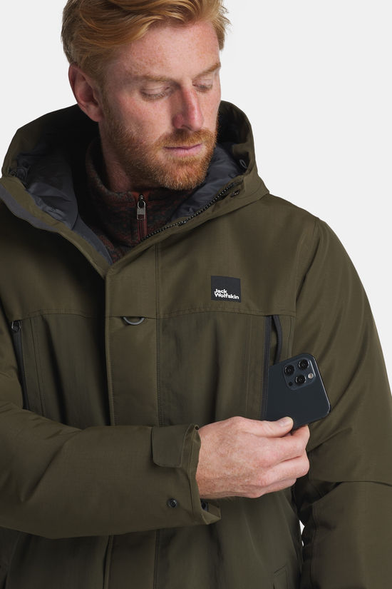 Jack Wolfskin Glacier Shield Winterjas Olive Green