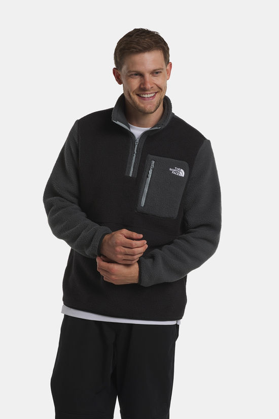 The North Face Yumiori 1/4 Zip Fleecetrui Heren black/dark grey