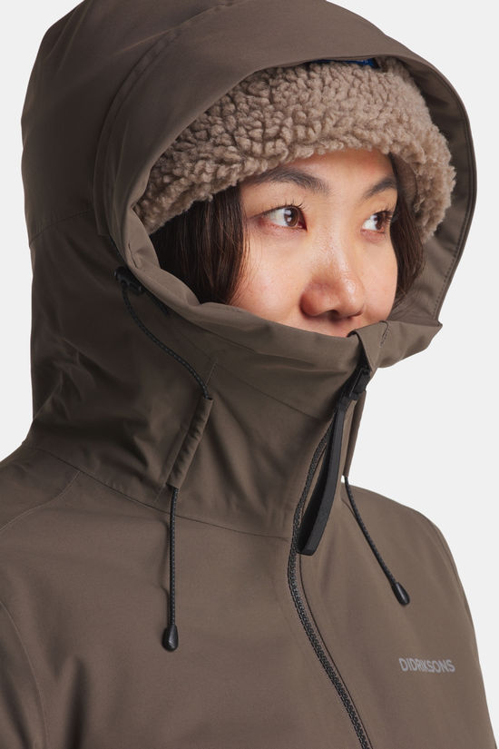 Didriksons Helle Parka 6 Gevoerde Jas Dames Mocha