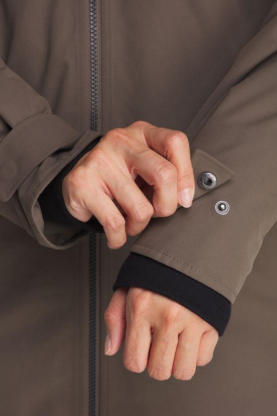 Didriksons Helle Parka 6 Gevoerde Jas Dames Mocha