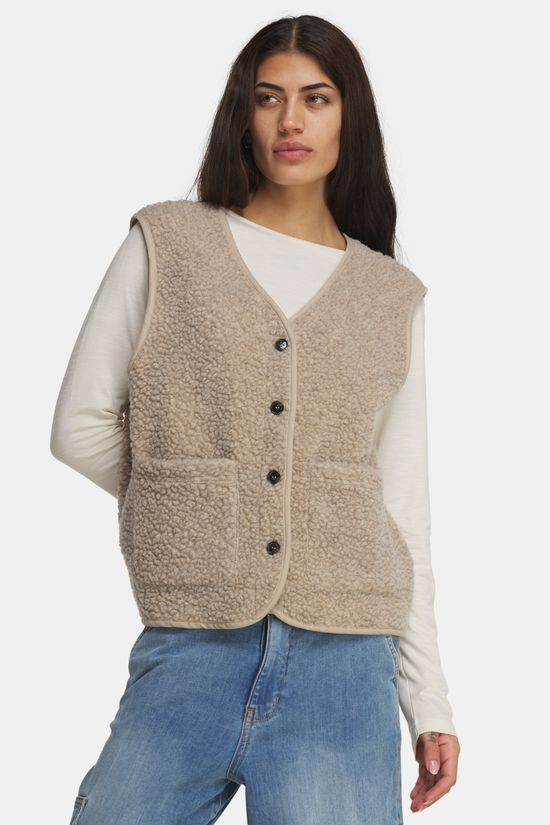 Ayacucho Grasmere Wool Bodywarmer Dames Stone/Stone