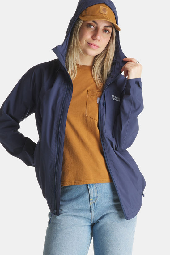 Jack Wolfskin Tempest 2L Regenjas Dames dark blue