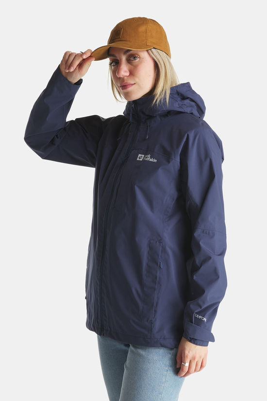 Jack Wolfskin Tempest 2L Regenjas Dames dark blue