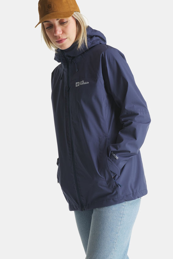 Jack Wolfskin Tempest 2L Regenjas Dames dark blue