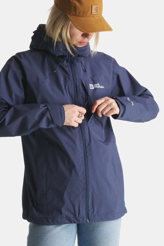 Jack Wolfskin Tempest 2L Regenjas Dames dark blue