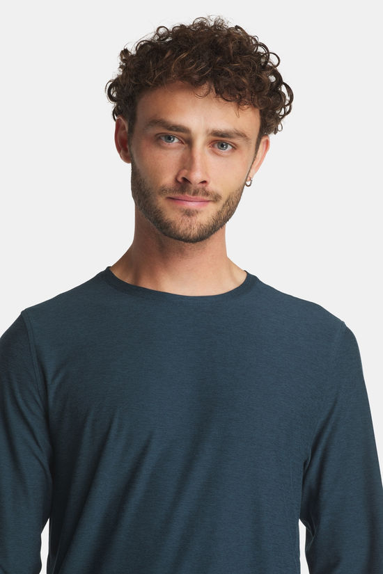 Vuori L/S Strato Tech Tee mid blue