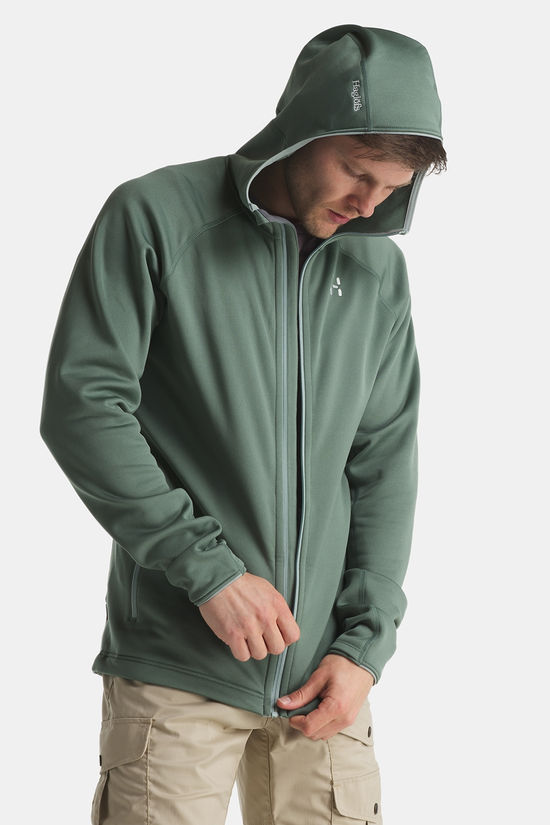 Haglöfs Magma Mid Hood Fleecevest dark khaki