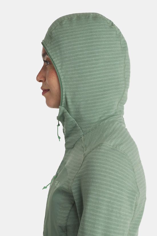 Rab Ascendor Light Hoody Fleecevest Dames mid green