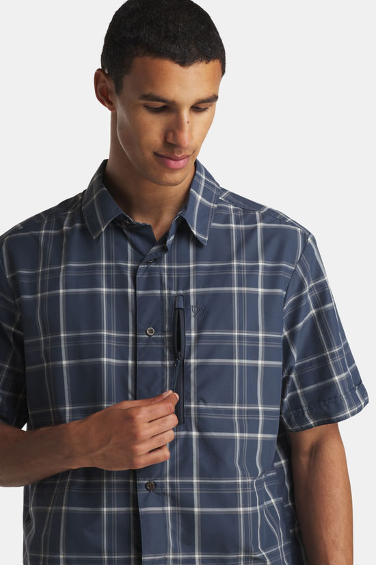 Fjällräven Abisko Hike Shirt dark blue/off white