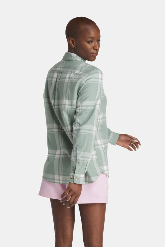 Fjällräven Övik Lite Flannel Shirt Dames Jade/Orange