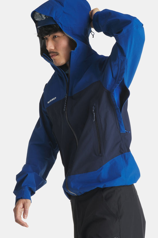Mammut Crag Hardshell Regenjas royal blue/dark blue