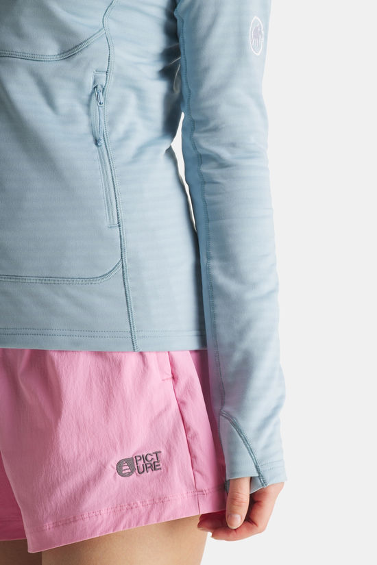 Mammut Taiss Hooded Fleecevest Dames light blue