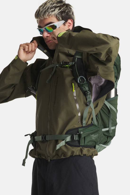 Arc'teryx Beta SV Gore-Tex Pro ePE Hardshell Jas Dark Khaki/Lime Green