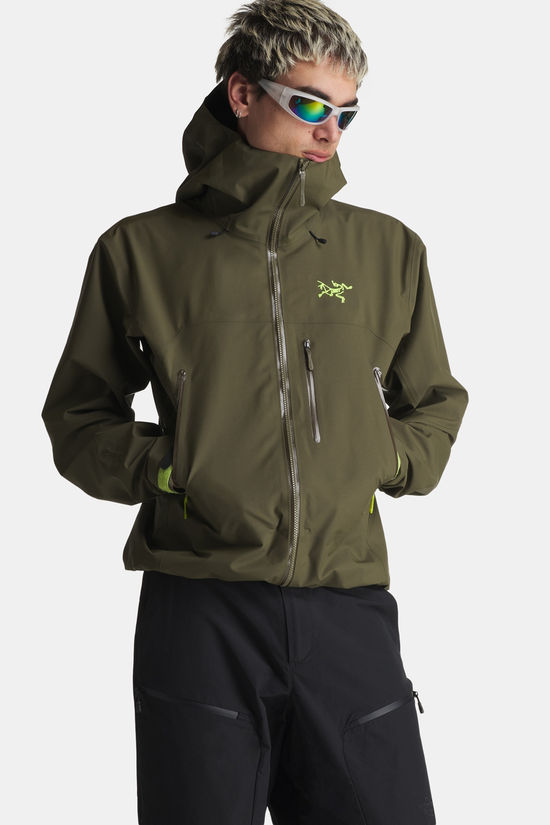 Arc'teryx Beta SV Gore-Tex Pro ePE Hardshell Jas Dark Khaki/Lime Green