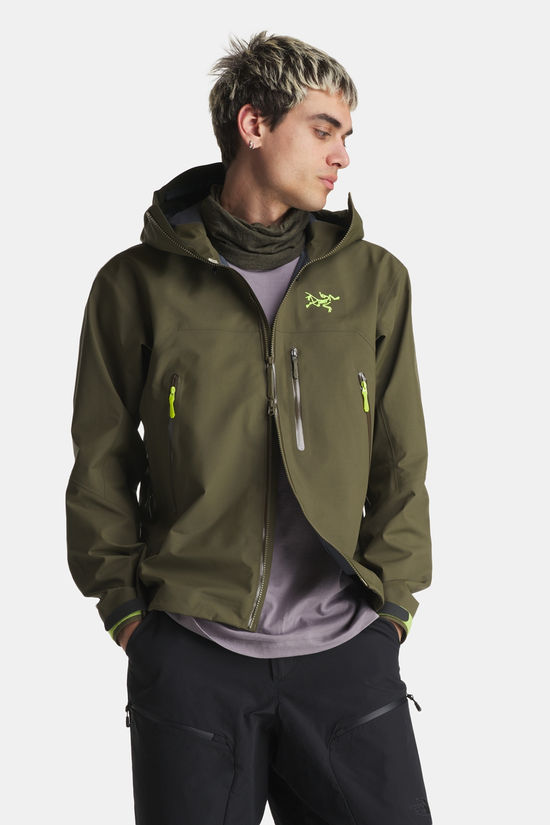 Arc'teryx Beta SV Gore-Tex Pro ePE Hardshell Jas Dark Khaki/Lime Green
